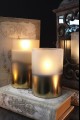  3.5x6" METALLIC FROSTED RADIANCE POURED CANDLE [478279]